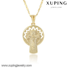 32758 xuping schmuck new style14k gefälschte gold langer anhänger